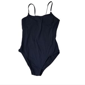 Calvin Klein Black One Piece Low Back Criss-cross Straps Size 10